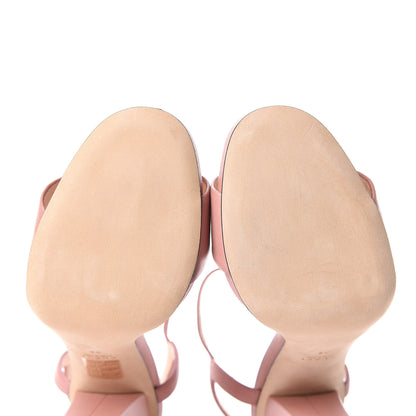 Gucci Calfskin Miro Soft Horsebit High Heel Sandals 38 Soft Pink 8 of 9