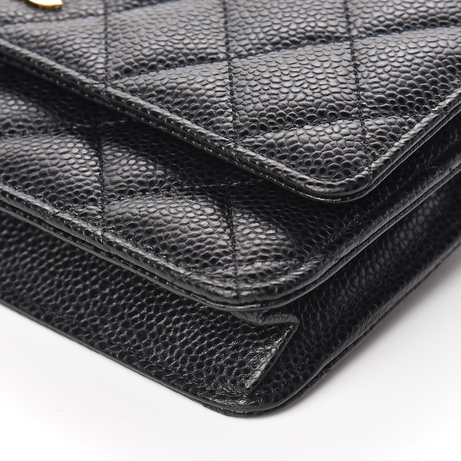 Chanel Caviar Quilted Wallet On Chain WOC Black 10 of 11