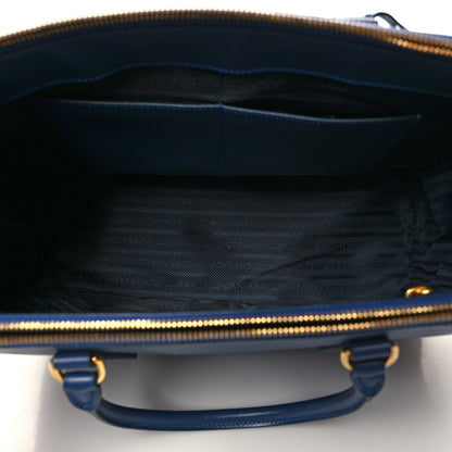 Prada Saffiano Medium Galleria Double Zip Tote Bluette 5 of 14