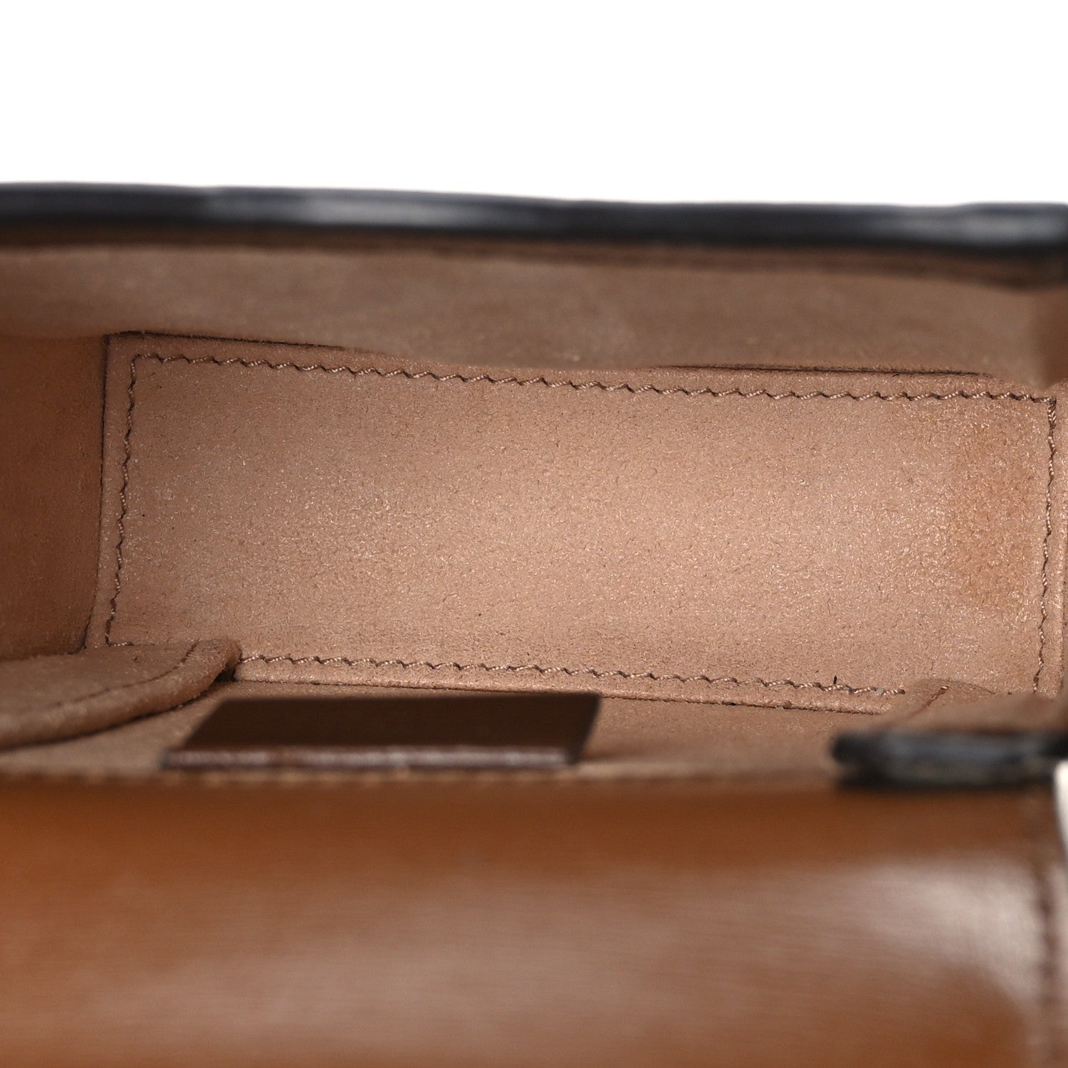 Gucci GG Supreme Monogram Mini Horsebit 1955 Crossbody Bag Beige Brown Sugar 5 of 10