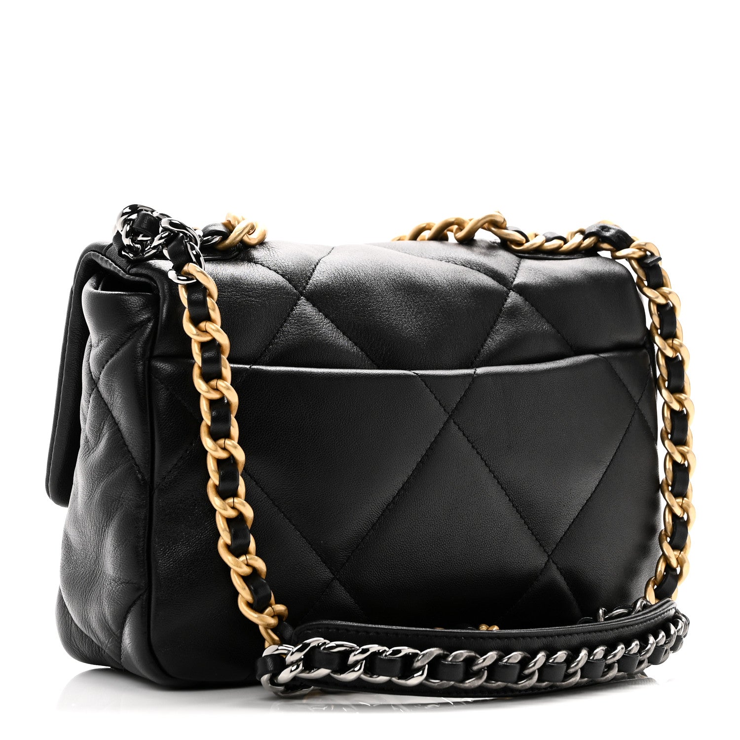 Chanel Lambskin Quilted Medium Chanel 19 Flap Black 3 of 11