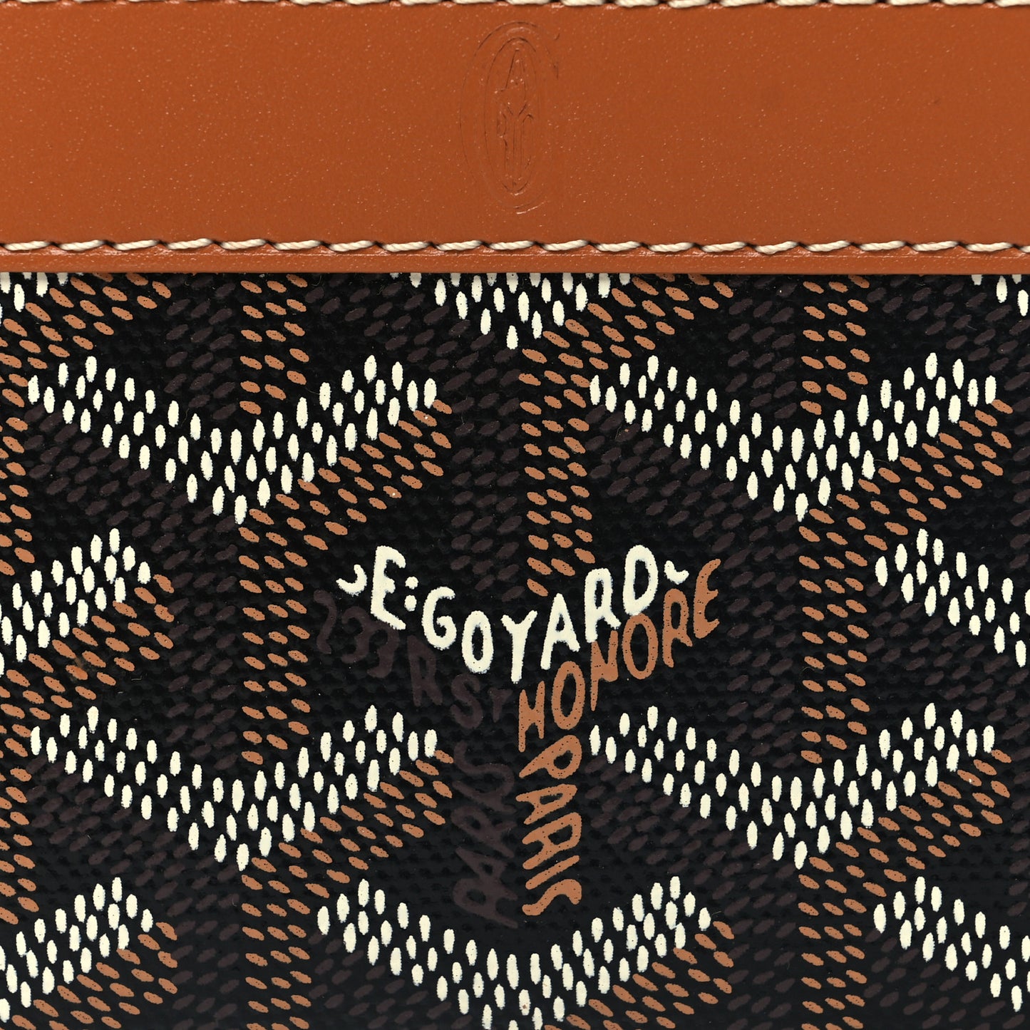 Goyardine Matignon PM Wallet Black Gold