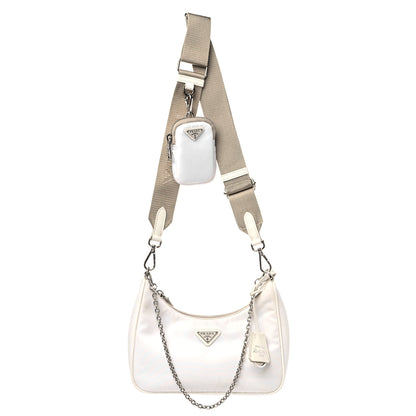 Prada Nylon Re-Edition 2005 Shoulder Bag White 1 of 16