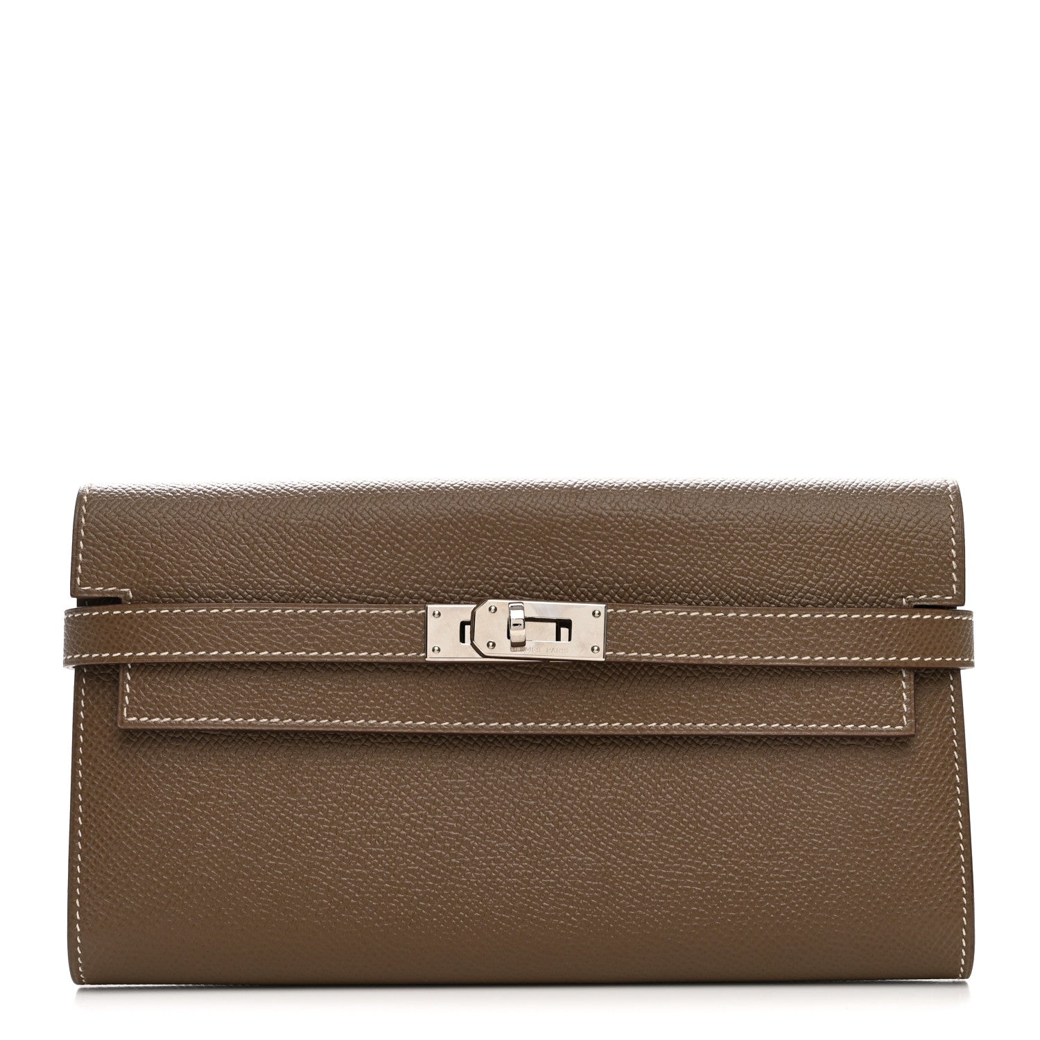 Hermes Epsom Kelly Longue Wallet Etoupe 1 of 8