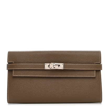 Hermes Epsom Kelly Longue Wallet Etoupe 1 of 8