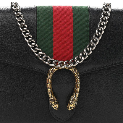 Gucci Calfskin Web Mini Dionysus Chain Wallet Black 7 of 10