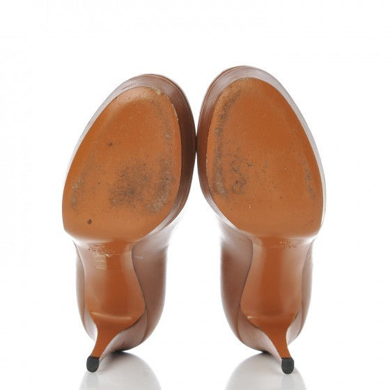 Gucci Nappa Betty Platform High Heel Pumps 36 Brown 7 of 11