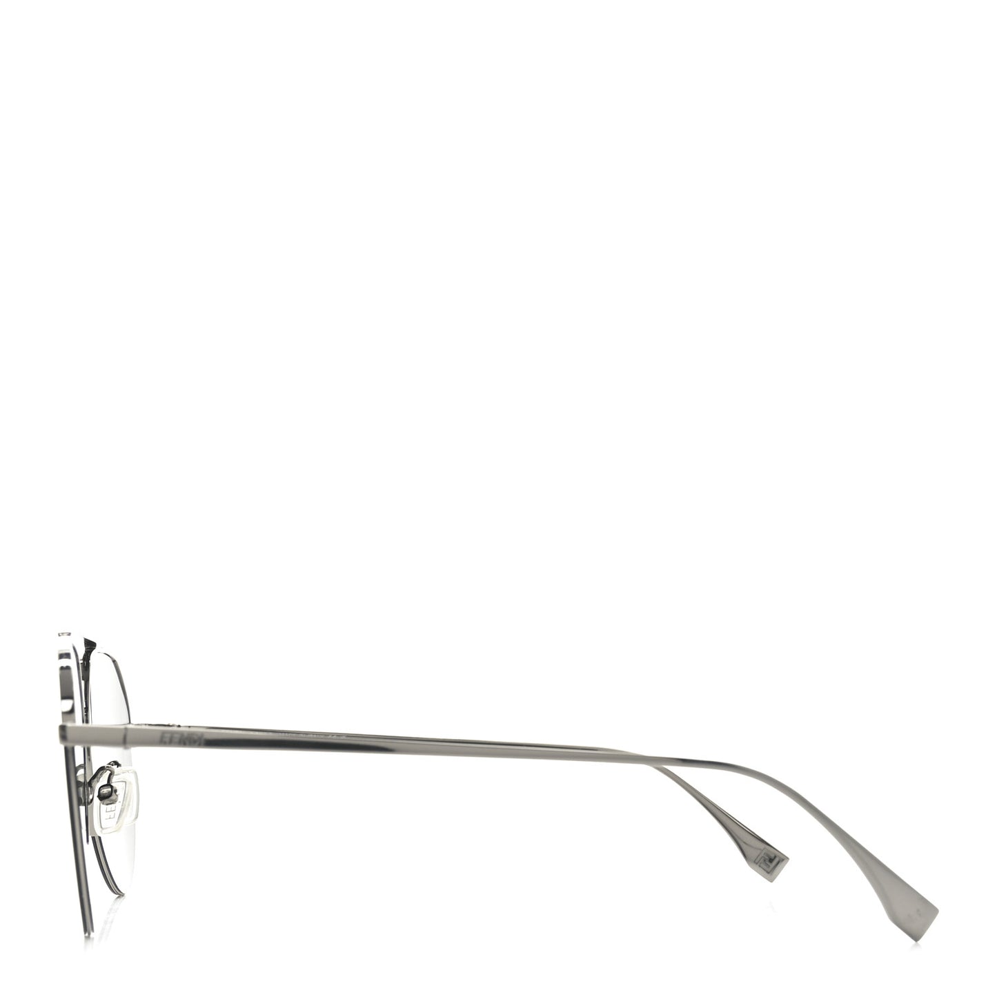 Metal Fendi Travel Geometric Sunglasses FE40061U Gray