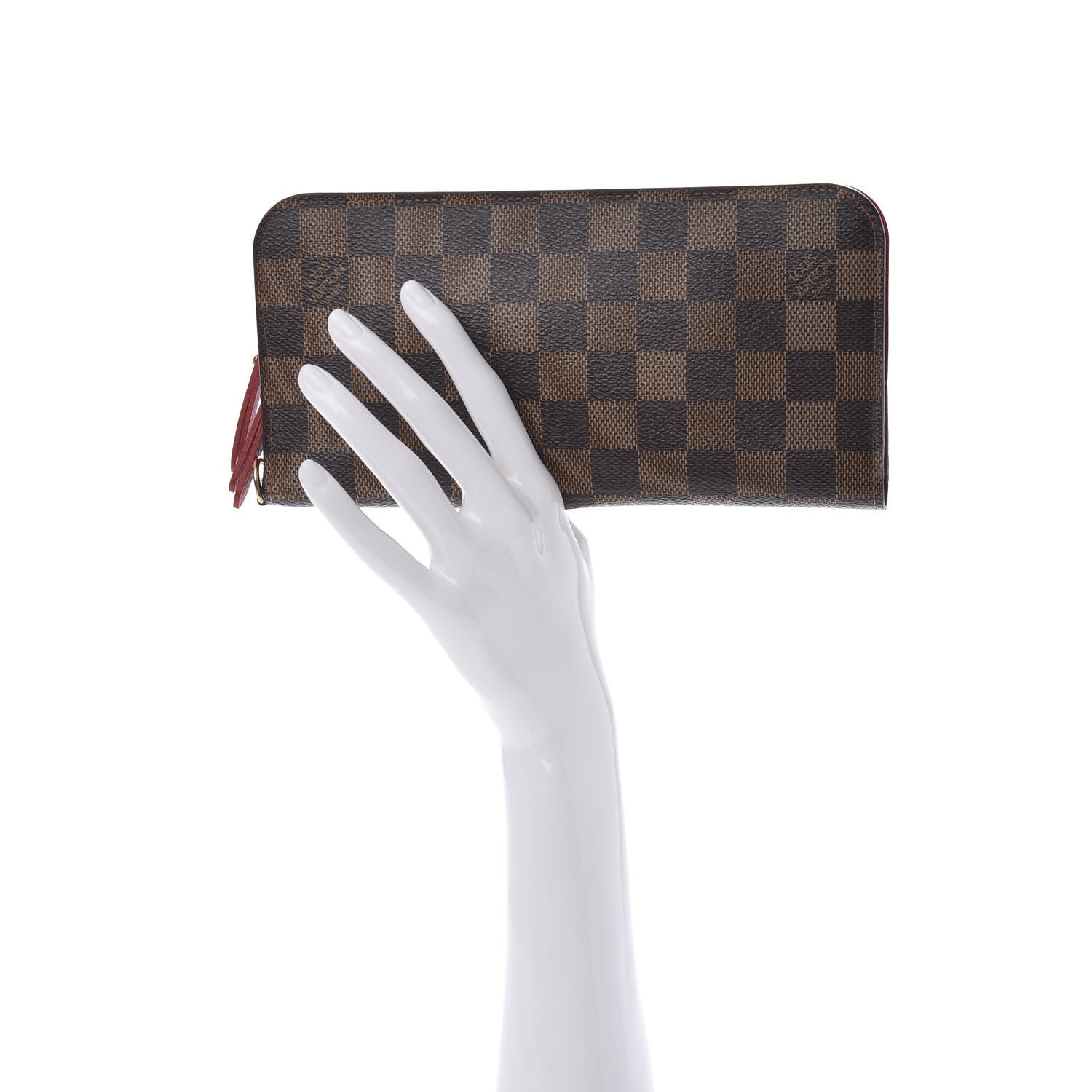 Louis Vuitton Damier Ebene Insolite Wallet Red 2 of 9