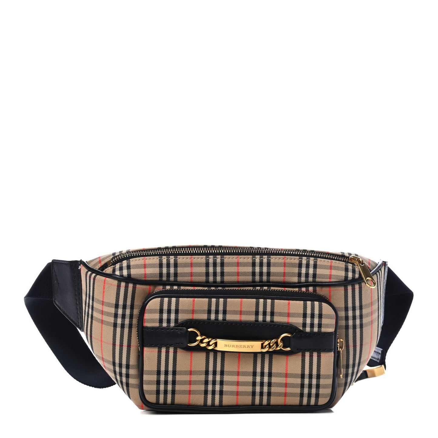 Cotton Knight Check The Large 1983 Link Bum Bag Black