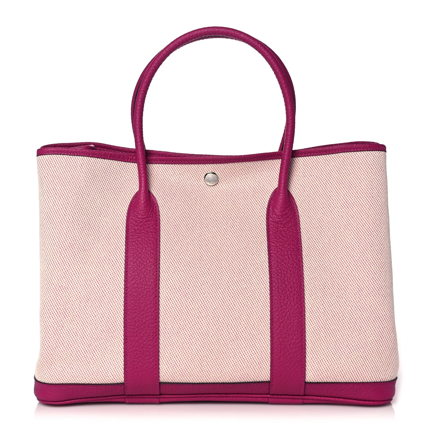 Toile Negonda Garden Party Tote 36 MM Rose Pourpre