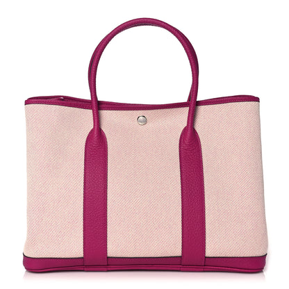 Hermes Toile Negonda Garden Party Tote 36 MM Rose Pourpre 1 of 9