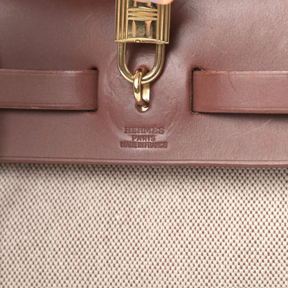 Hermes Toile Vache Herbag 2 in 1 PM Natural Havane 7 of 16