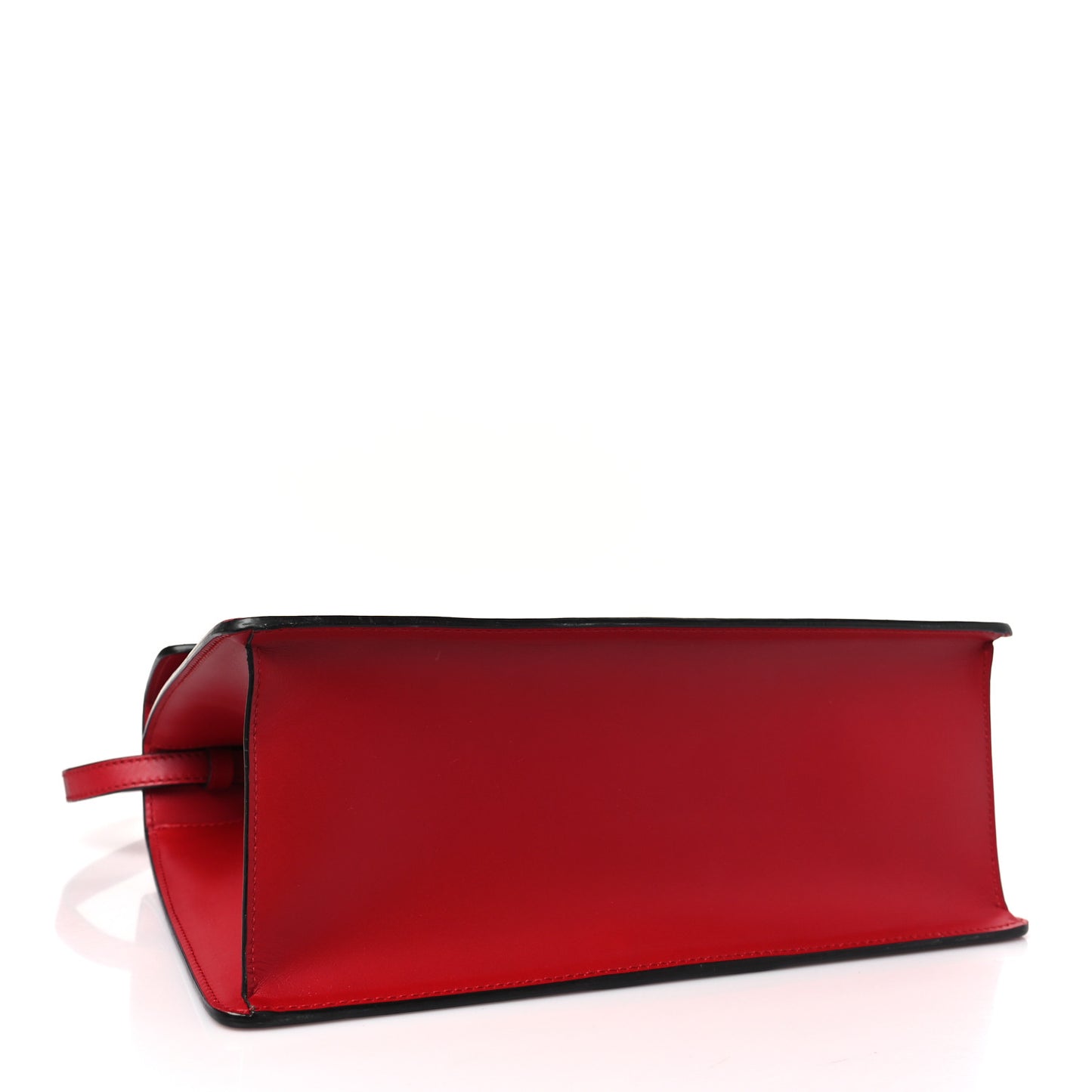 Calfskin Medium Sylvie Top Handle Bag Hibiscus Red