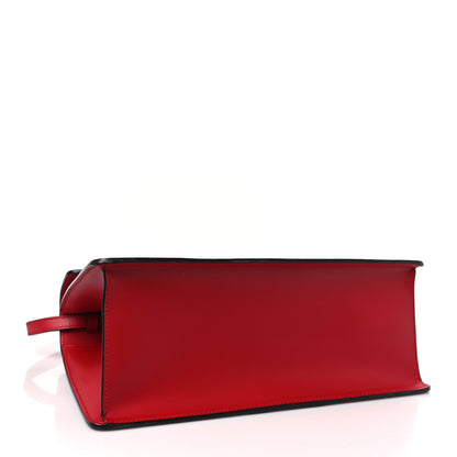 Gucci Calfskin Medium Sylvie Top Handle Bag Hibiscus Red 3 of 8