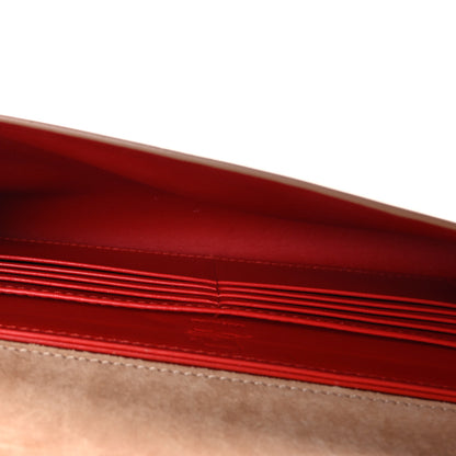Christian Louboutin Patent Vero Dodat Clutch Nude 5 of 8