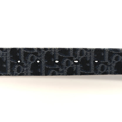 Christian Dior Oblique 35mm Belt 95 Blue Multi 5 of 5