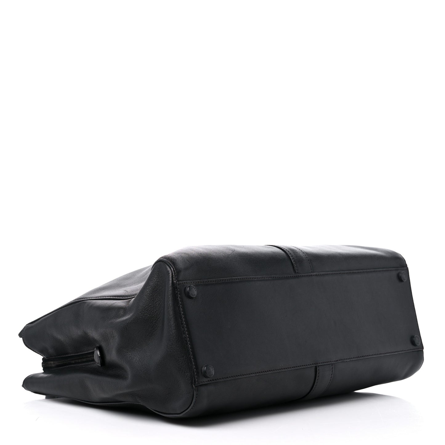 Calfskin Shopper Tote Black