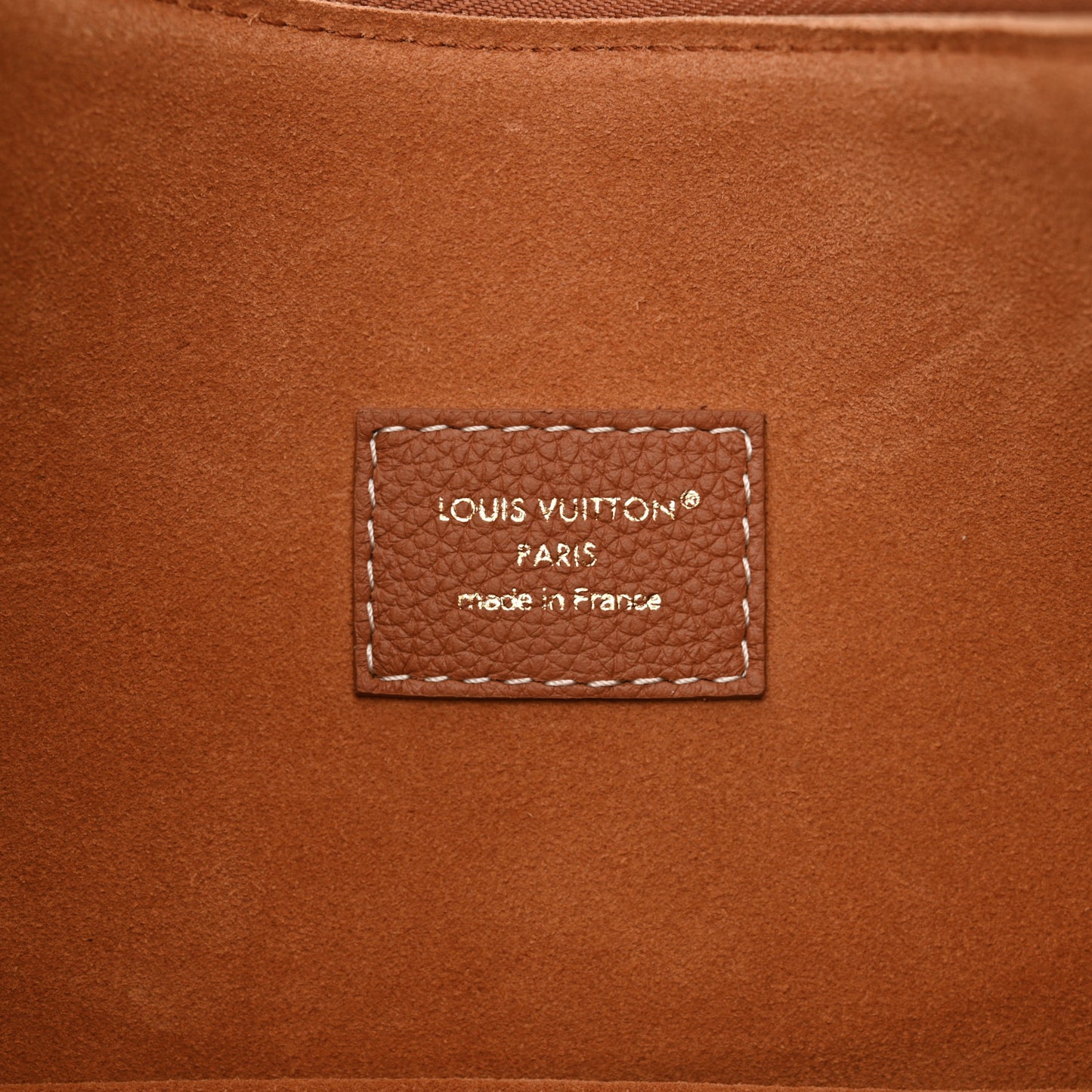 Calfskin Low Key Cookie MM Cognac