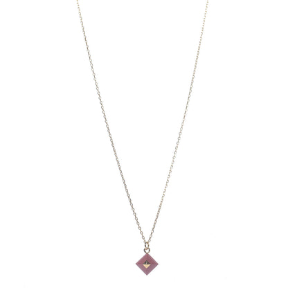 Hermes Gold Plated Medor Pendant Necklace Rose Blush 1 of 7