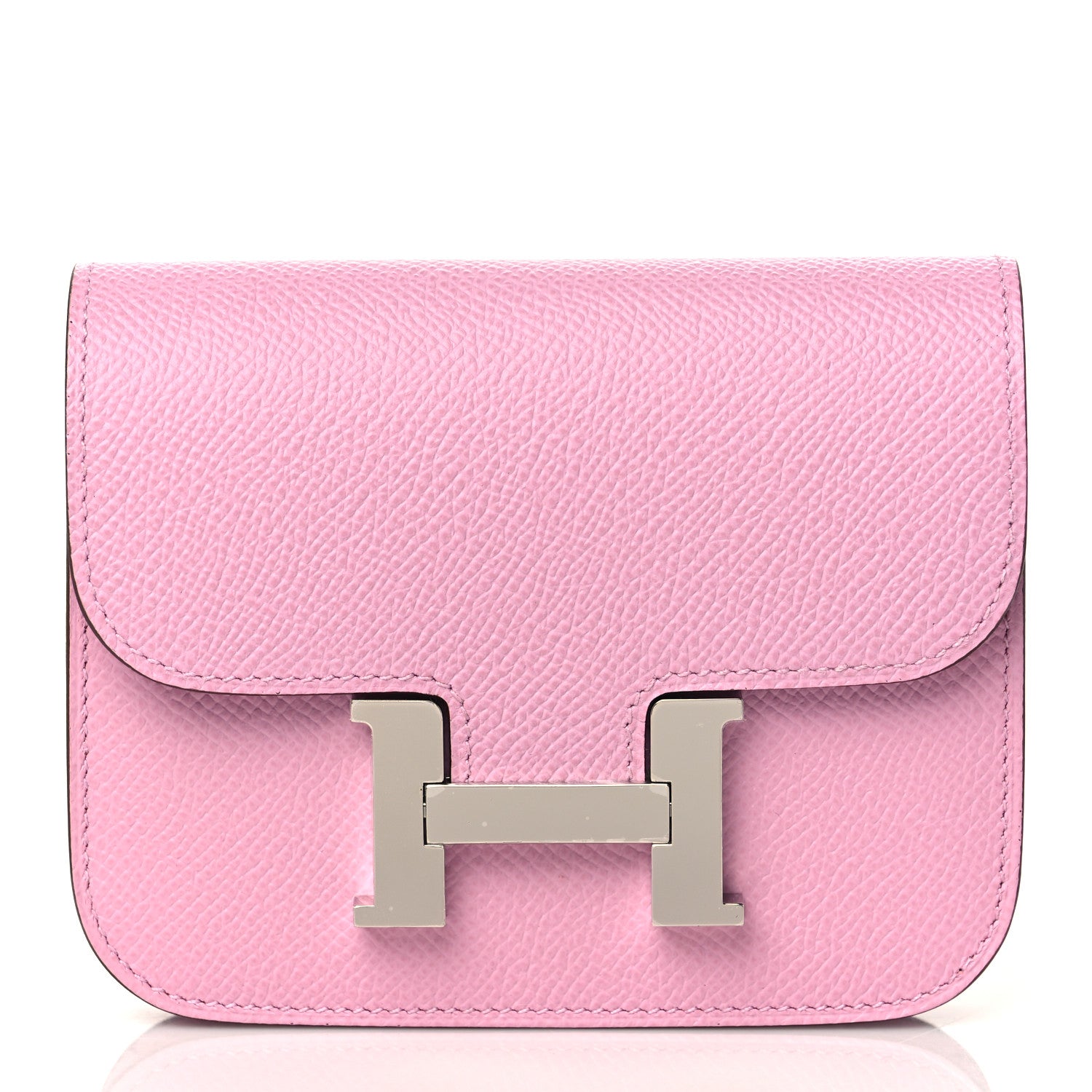 Hermes Epsom Constance Slim Wallet Mauve Sylvestre 2 of 10