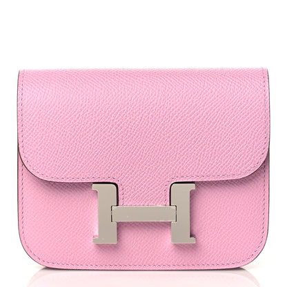 Hermes Epsom Constance Slim Wallet Mauve Sylvestre 2 of 10