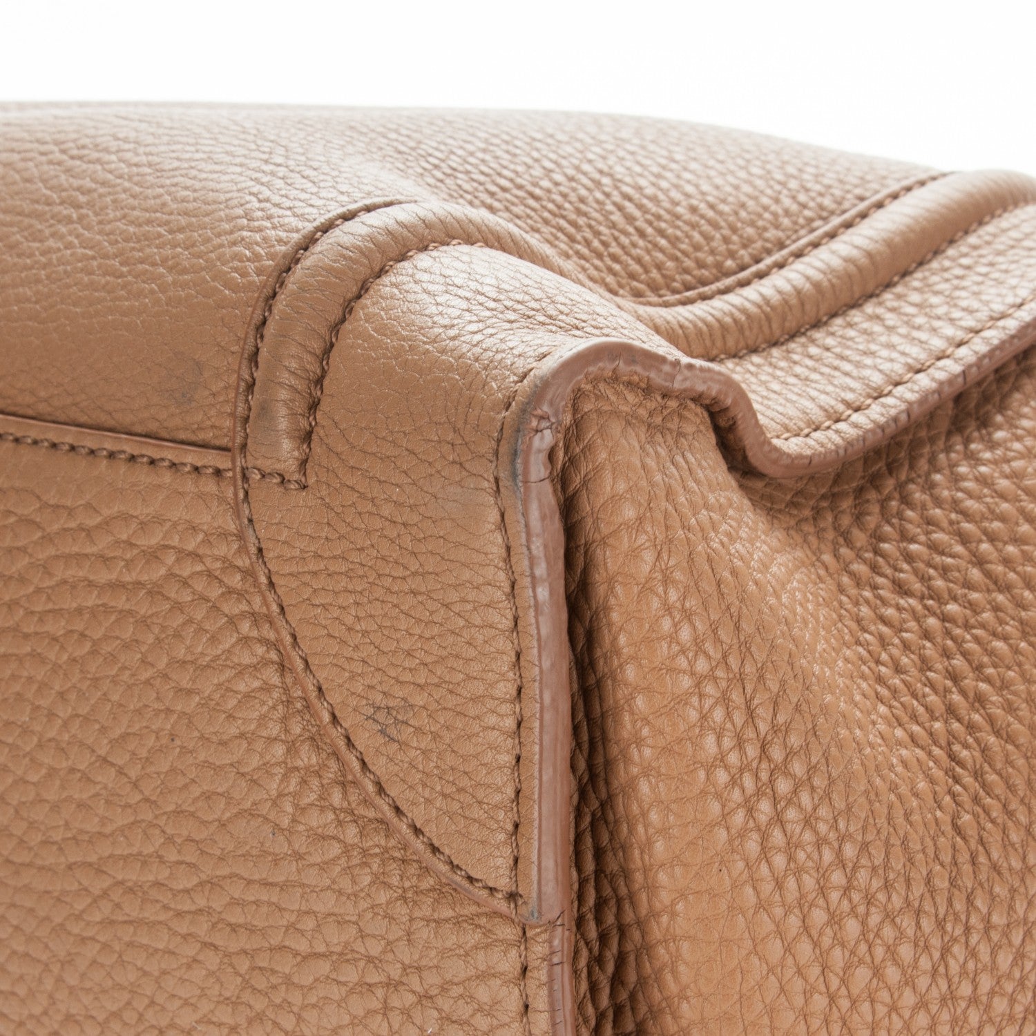 Celine Pebbled Calfskin Mini Luggage Camel 11 of 15