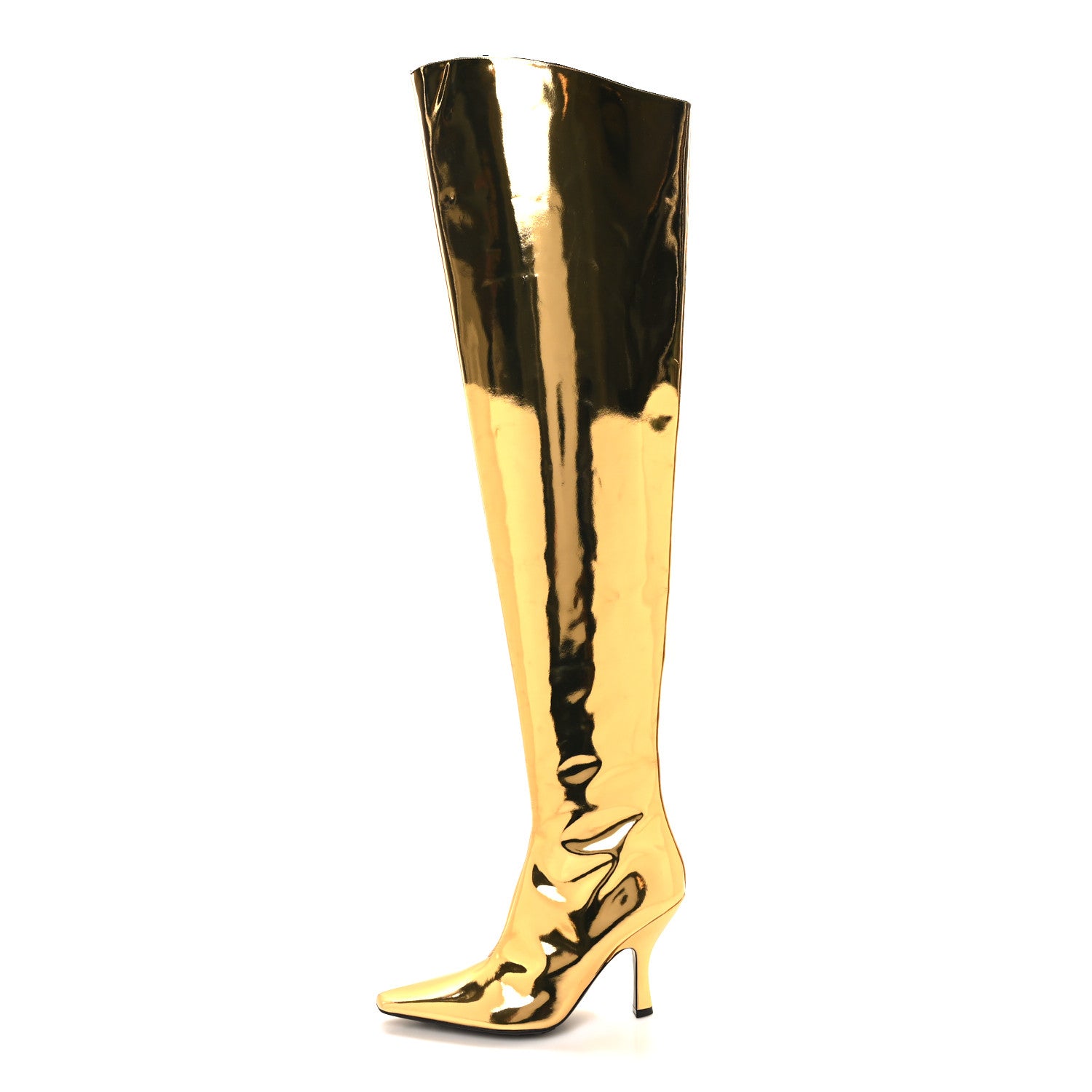 Bottega Veneta Over the Knee Boots 39 Gold 1 of 6