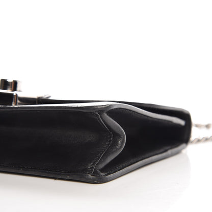 Prada Soft Calfskin Sound Chain Shoulder Bag Black 9 of 9