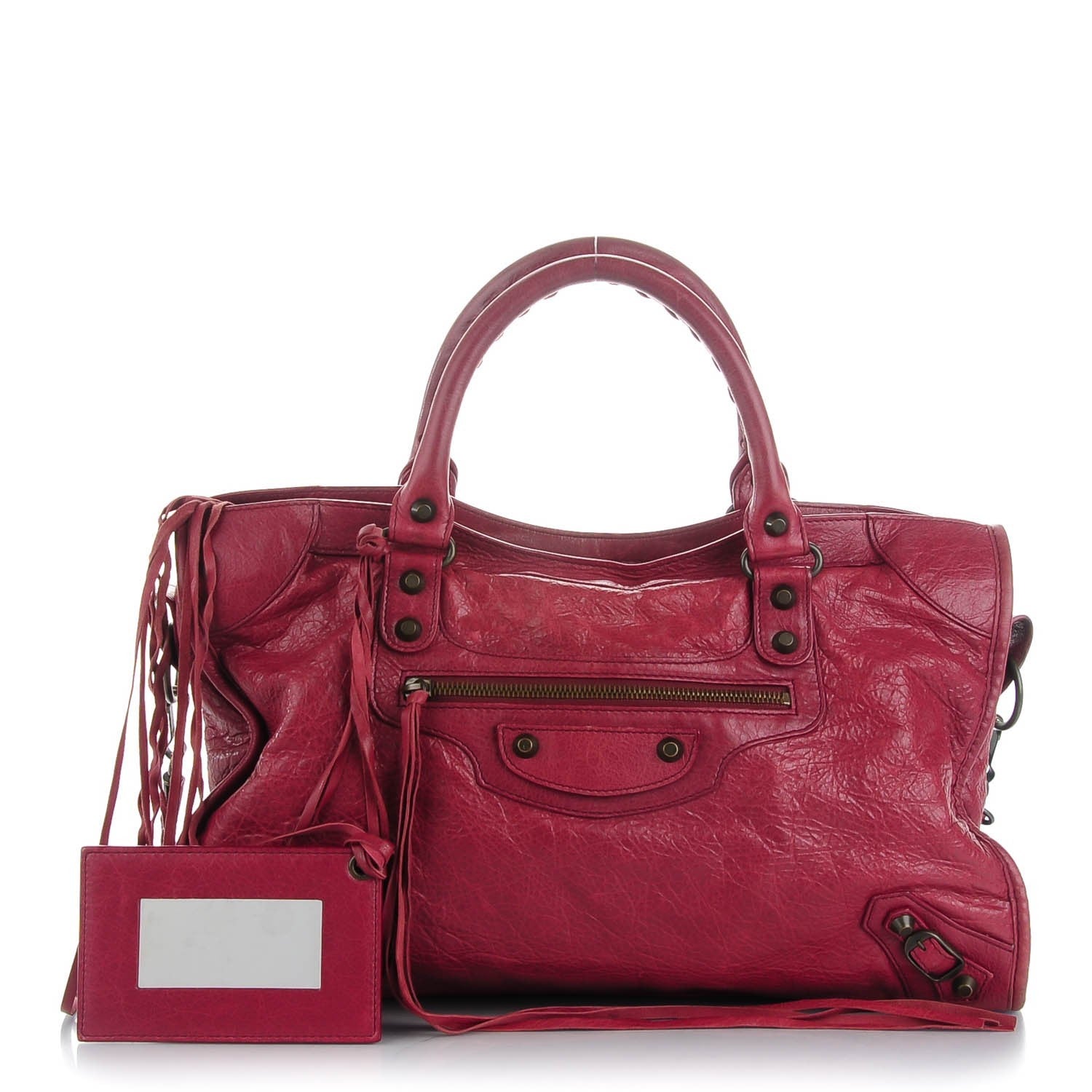 Balenciaga Agneau Classic Hardware City Cassis 1 of 10
