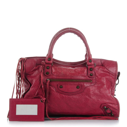 Balenciaga Agneau Classic Hardware City Cassis 1 of 10