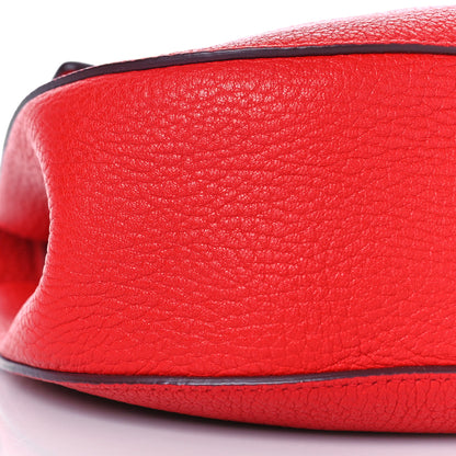 Chloe Grained Lambskin Mini Drew Shoulder Bag Plaid Red 7 of 8