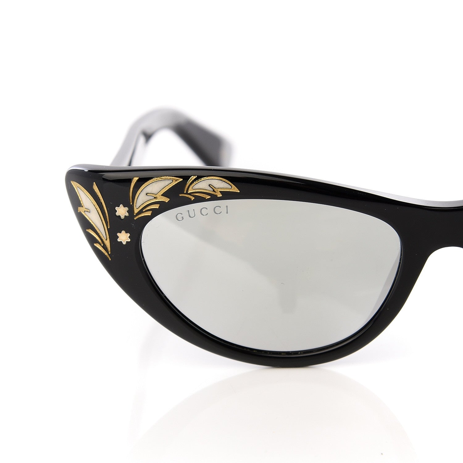 Gucci Acetate Cat Eye GG0089S Sunglasses Black 7 of 8