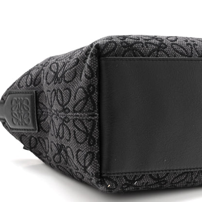 Loewe Jacquard Anagram Calfskin Small Cubi Bag Anthracite Black 8 of 9