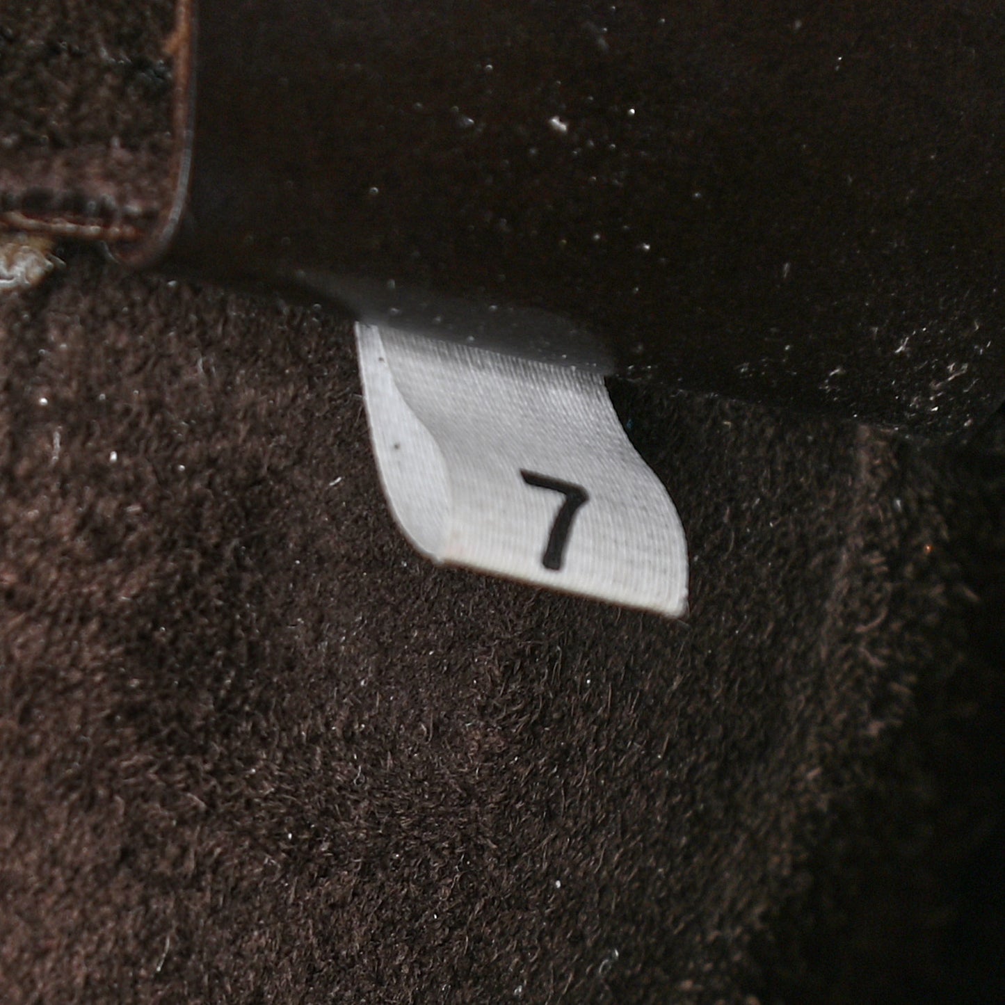 Vitello Lux Logo Tote Dark Brown