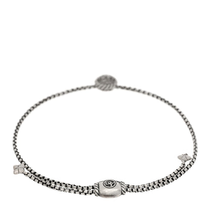 David Yurman Sterling Silver Diamond 9mm Chatelaine Petite Pave Bracelet 2 of 3
