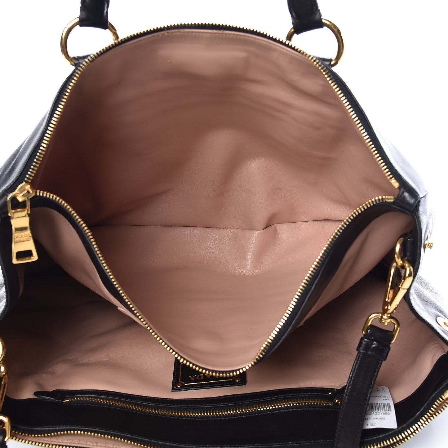 Soft Calf Shopping Tote Black