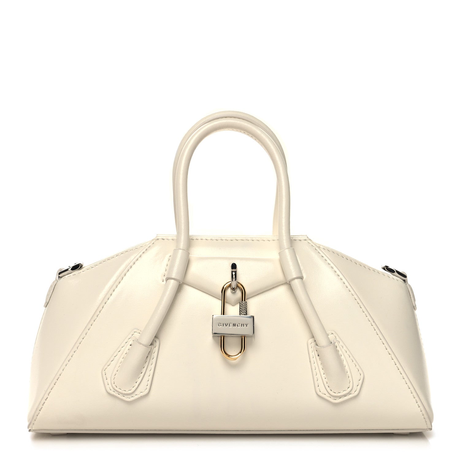 Givenchy Box Calfskin Mini Antigona Stretch Ivory 1 of 12