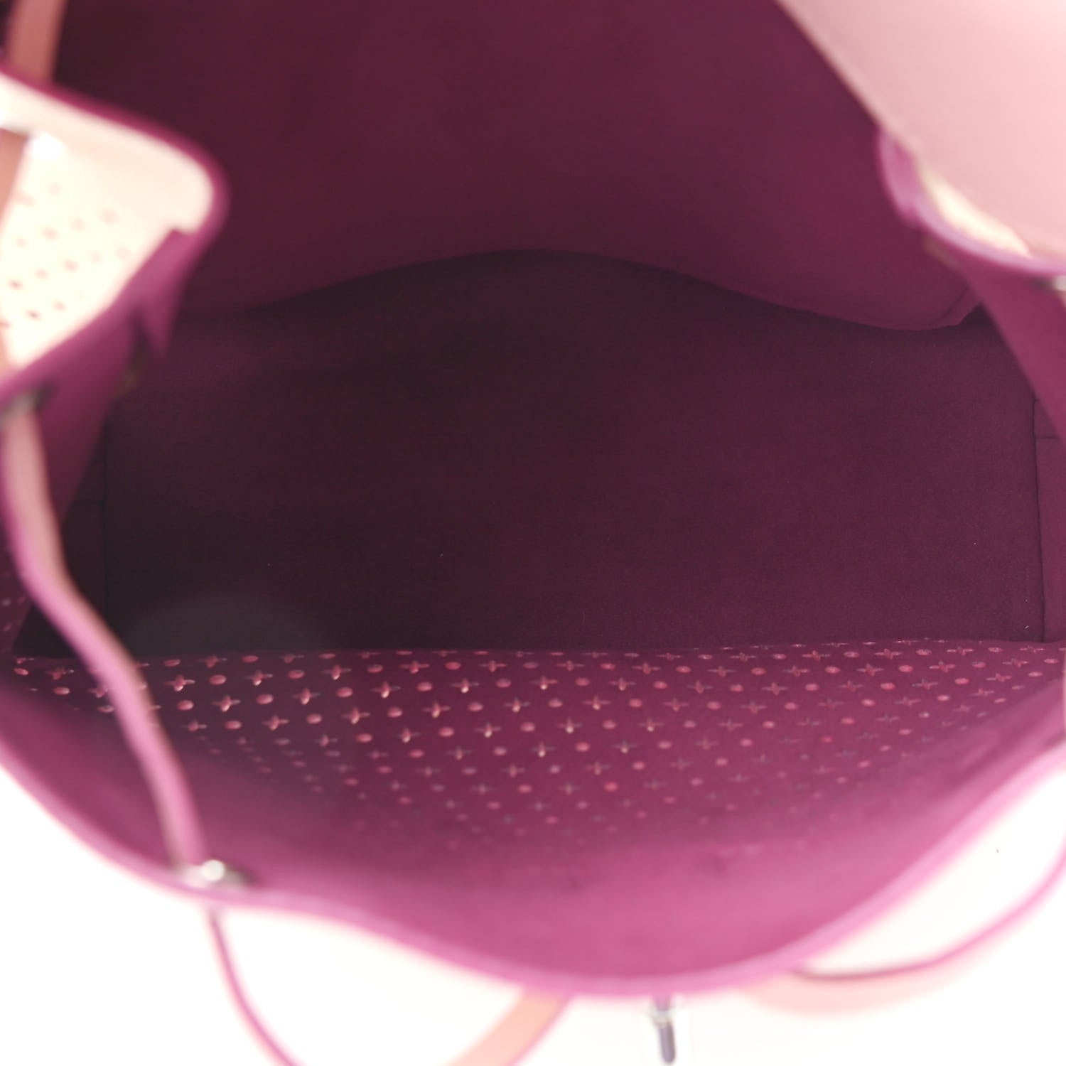 Louis Vuitton Perforated Calfskin Lockme Backpack Rose Poudre Creme 5 of 10