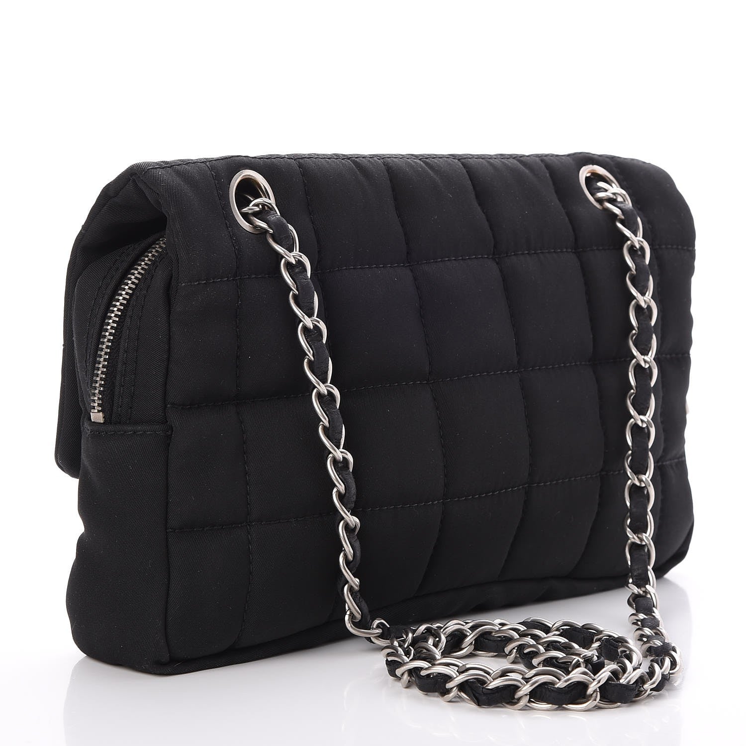 Chanel Nylon Square Quilted Flap Black 4 of 9