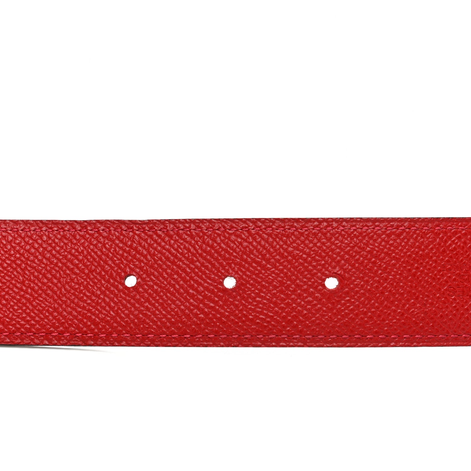 Hermes Epsom Swift 32mm Belt Strap 80 Rouge Casaque Rouge H 6 of 8