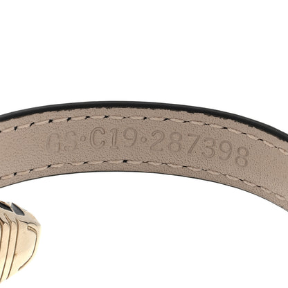 Bulgari Calfskin Serpenti Forever Double Coil Bracelet Black 4 of 4