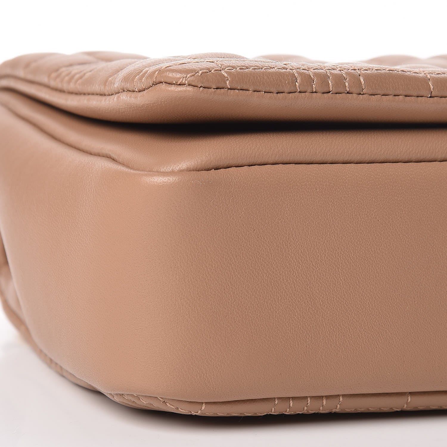 Burberry Lambskin Quilted Lola Bag Camel 9 of 10