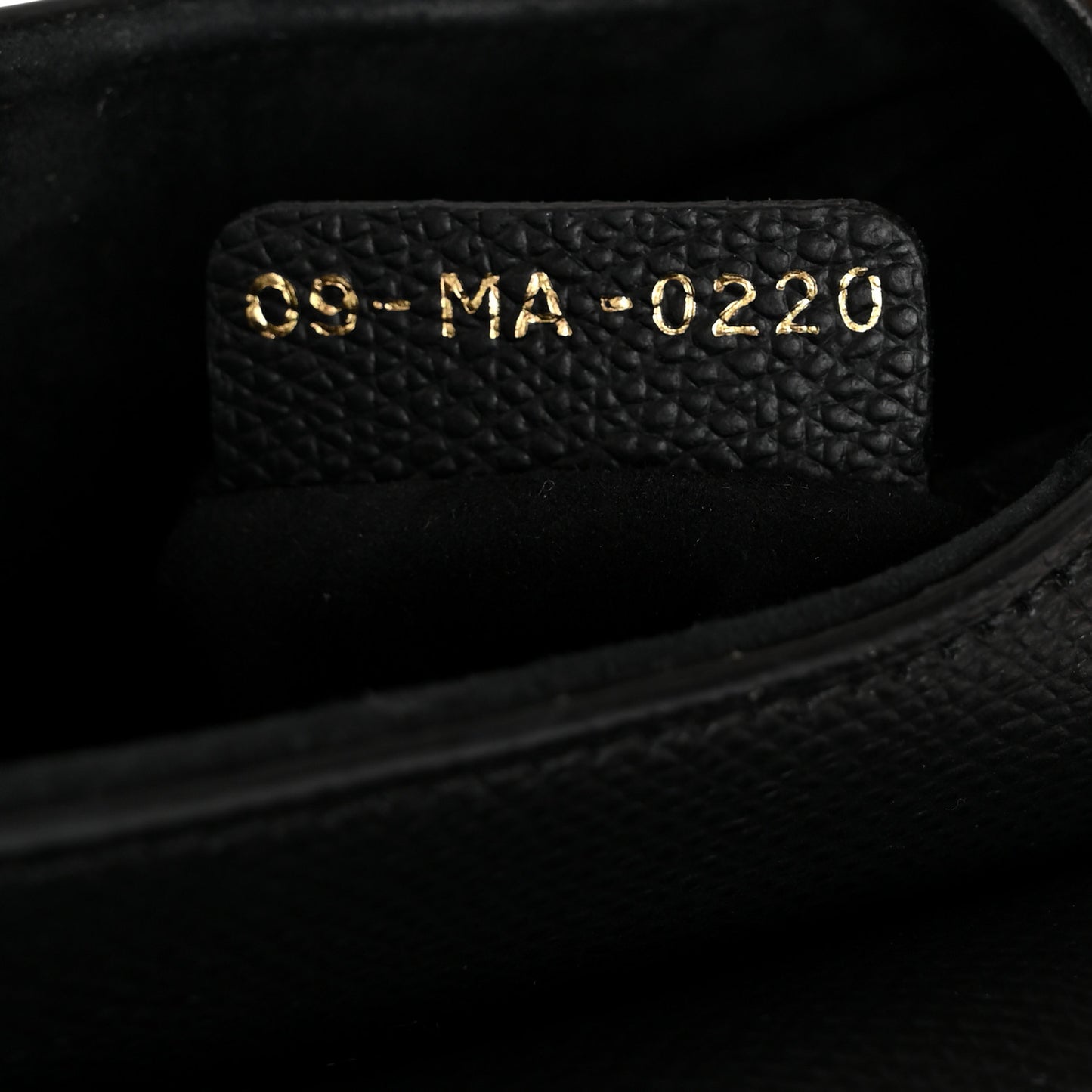 Grained Calfskin Mini Saddle Bag Black