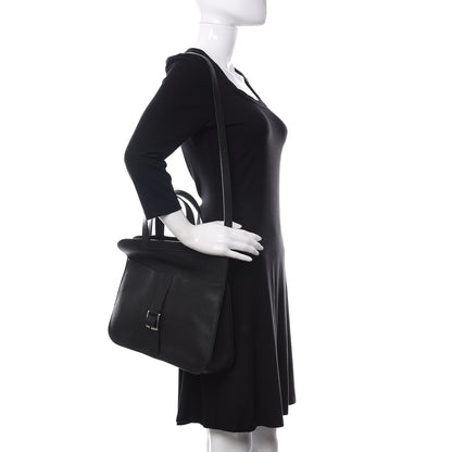 Hermes Taurillon Clemence Halzan 31 GM Black 3 of 11