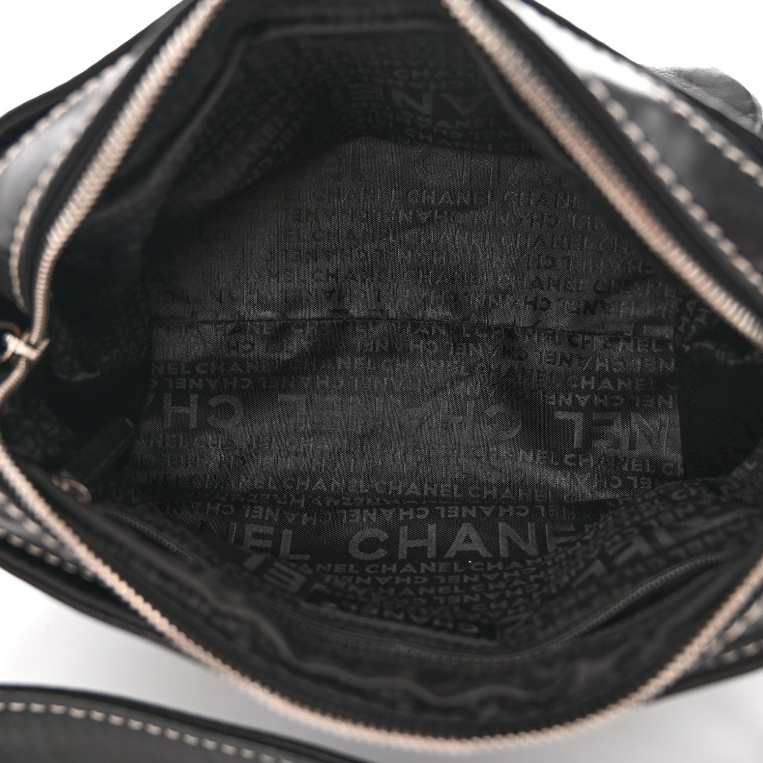 Chanel Lambskin Lax Accordion Hobo Black 5 of 10