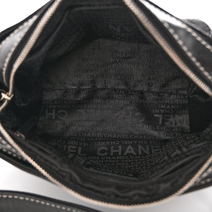 Chanel Lambskin Lax Accordion Hobo Black 5 of 10