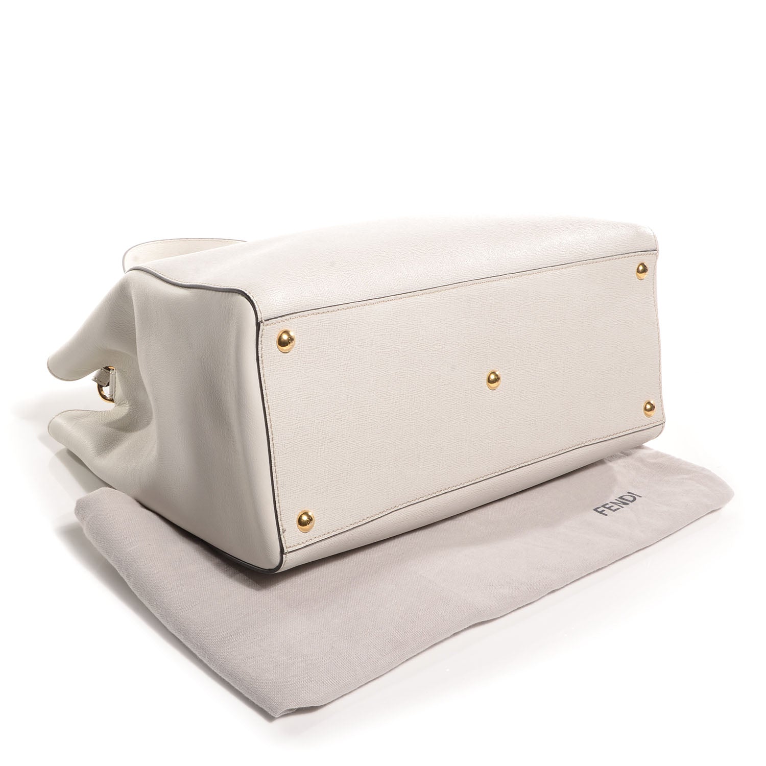 Fendi Vitello Elite Regular 2Jours Tote Latte 4 of 9