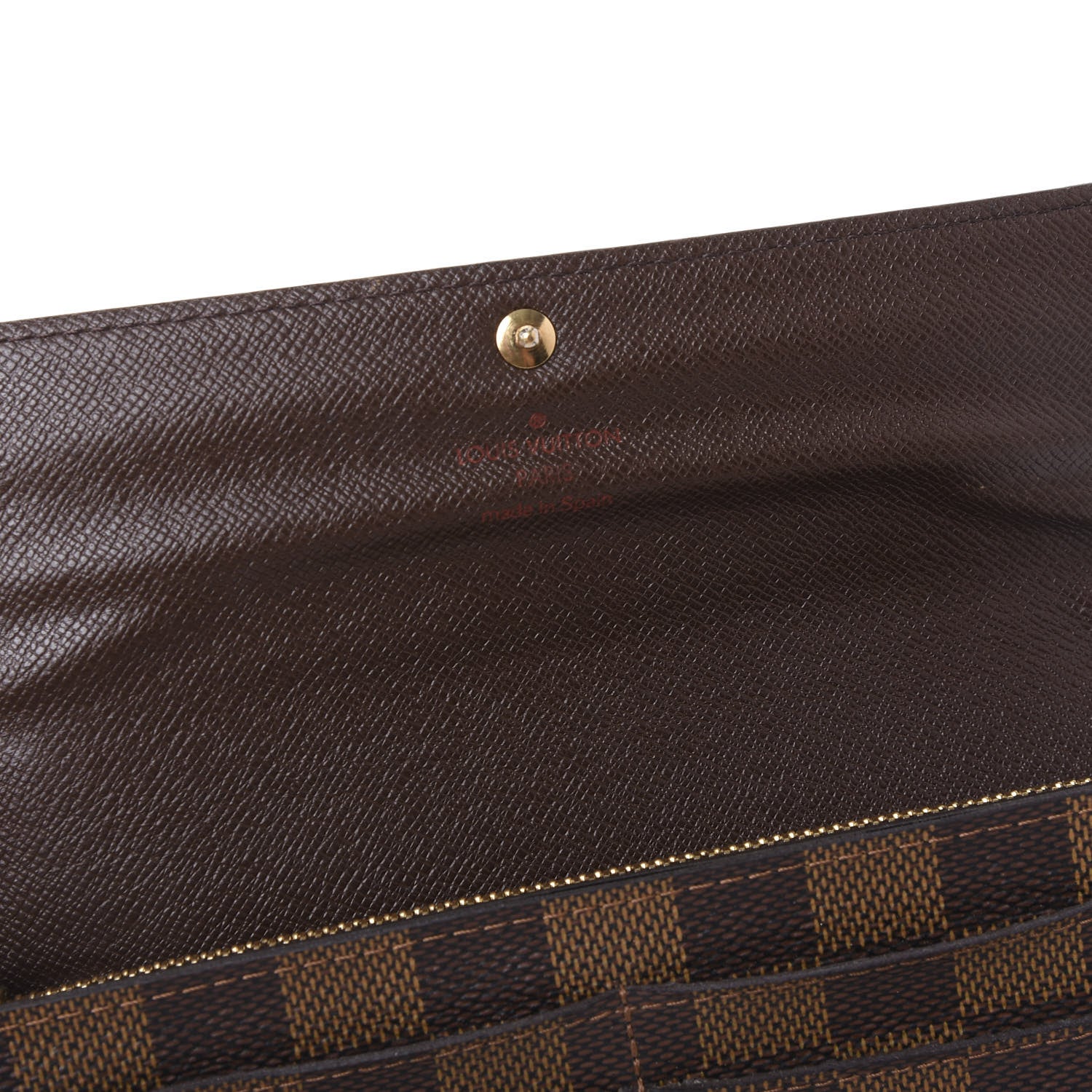 Louis Vuitton Damier Ebene Sarah Wallet 7 of 10