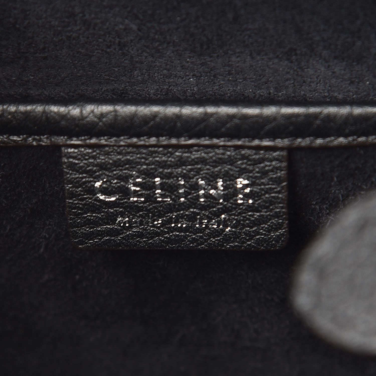 Celine Drummed Calfskin Nano Luggage Black 8 of 11